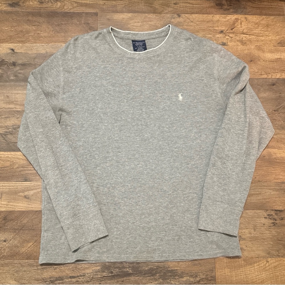 Polo by Ralph Lauren Gray Long Sleeve Tee